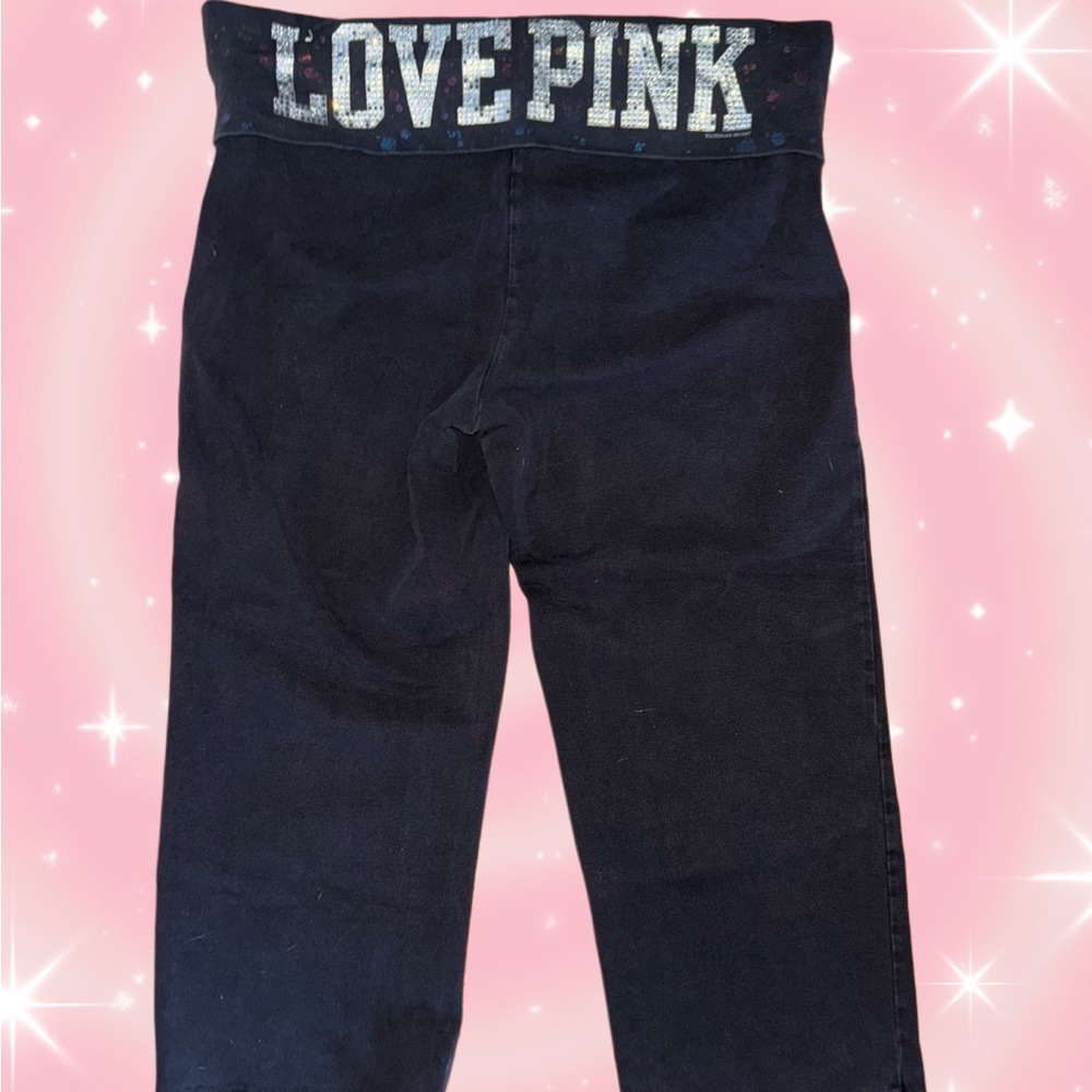 Victoria Secret Pink Rhinestone Foldovers Size Large